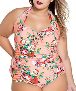 Chase Secret Womens Retro Vintage One Piece Swimwear